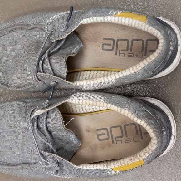hey dude Welsh Chambray Grey shoes - Picture 7 of 9